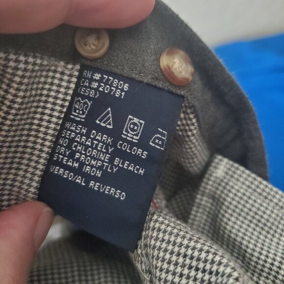 VTG Tommy Hilfiger Men's Hounds tooth Long Sleeve Button Up Shirt L - Picture 10 of 11